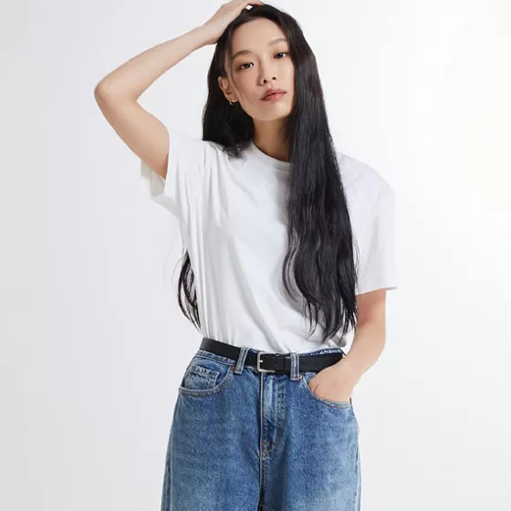 SPAO T-Shirt- Women Short Sleeve T-Shirt SPRWE24G15 White