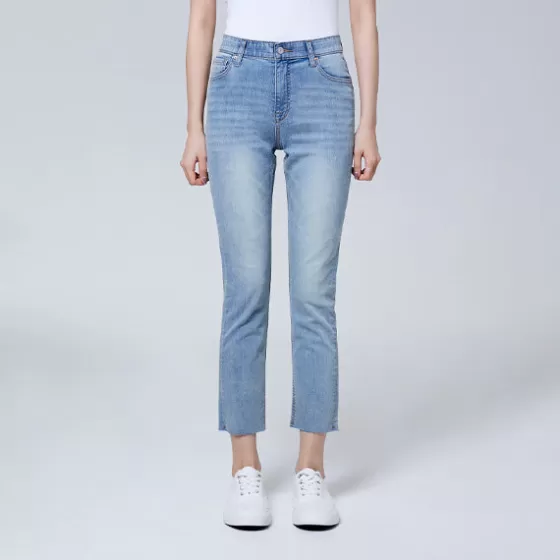 SPAO Pants | Denim Pants- Women Slim Denim SPTJE25G11 Light Indigo